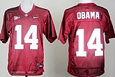 Alabama Crimson Tide #14 Championship Anniversary President 14 Barack Obama Red Jerseys,baseball caps,new era cap wholesale,wholesale hats