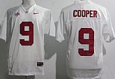 Alabama Crimson Tide #9 Amari Cooper White Jerseys,baseball caps,new era cap wholesale,wholesale hats