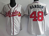 Atlanta Braves #48 gHanson gray Jerseys,baseball caps,new era cap wholesale,wholesale hats