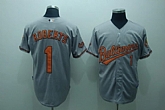 Baltimore Orioles #1 Roberts gray Jerseys,baseball caps,new era cap wholesale,wholesale hats