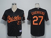 Baltimore Orioles #27 Guerrerd Black Authentic Black Cool Base Jerseys,baseball caps,new era cap wholesale,wholesale hats