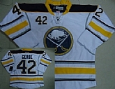 Buffalo Sabres #42 Nathan Gerbe White Third Jerseys,baseball caps,new era cap wholesale,wholesale hats