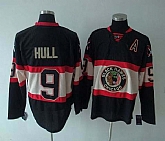 Chicago Blackhawks #9 Hull black Jerseys New 3rd,baseball caps,new era cap wholesale,wholesale hats