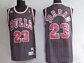 Chicago Bulls #23 Jordan black strip Jerseys red number,baseball caps,new era cap wholesale,wholesale hats