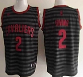 Cleveland Cavaliers #2 Kyrie Irving Gray With Black Pinstripe Jerseys,baseball caps,new era cap wholesale,wholesale hats