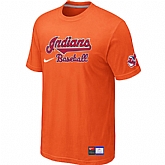 Cleveland Indians Orange Nike Short Sleeve Practice T-Shirt,baseball caps,new era cap wholesale,wholesale hats