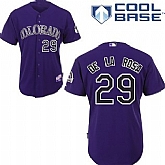 Colorado Rockies #29 De La Rosa Purple Jerseys,baseball caps,new era cap wholesale,wholesale hats