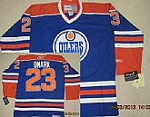 Edmonton Oilers #23 Linus Omark Royal Blue Throwback CCM Jerseys,baseball caps,new era cap wholesale,wholesale hats