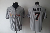 Florida Marlins #7 REYES Grey Jerseys,baseball caps,new era cap wholesale,wholesale hats