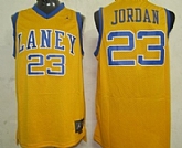 High School Laney #23 Michael Jordan Yellow Swingman Jerseys,baseball caps,new era cap wholesale,wholesale hats