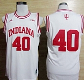 Indiana Hoosiers #11 Isiah Thomas White Big 10 Patch Jersey,baseball caps,new era cap wholesale,wholesale hats