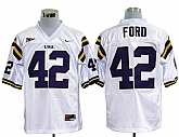 LSU Tigers #42 Michael Ford White NCAA Jerseys,baseball caps,new era cap wholesale,wholesale hats