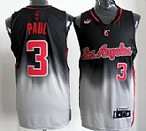 Los Angeles Clippers #3 Chris Paul Black And Gray Fadeaway Fashion Jerseys,baseball caps,new era cap wholesale,wholesale hats
