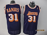 Los Angeles Lakers #31 Rambis purple Jerseys,baseball caps,new era cap wholesale,wholesale hats