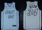 Miami Heat #34 Ray Allen Revolution 30 Swingman White With Silvery Jerseys,baseball caps,new era cap wholesale,wholesale hats