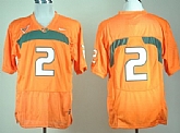 Miami Hurricanes #2 With No Name Orange College Jerseys,baseball caps,new era cap wholesale,wholesale hats