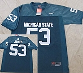 Michigan State Spartans #53 Greg Jones Green NCAA Jerseys,baseball caps,new era cap wholesale,wholesale hats