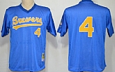 Milwaukee Brewers #4 Paul Molitor Mesh Batting Practice Blue Throwback Jerseys,baseball caps,new era cap wholesale,wholesale hats