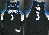 Minnesota Timberwolves #3 Brandon Roy Revolution 30 Swingman Black Jerseys,baseball caps,new era cap wholesale,wholesale hats