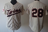 Minnesota Twins #28 Bert Blyleven Cream Throwback Jerseys,baseball caps,new era cap wholesale,wholesale hats