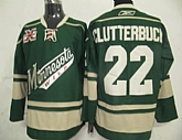 Minnesota Wilds #22 Clutterbuck Green with Patch Jerseys,baseball caps,new era cap wholesale,wholesale hats
