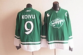 Minnesota Wilds #9 KOIVU Green with Patch C Jerseys,baseball caps,new era cap wholesale,wholesale hats