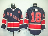 New York Rangers #18 Staal Dark Blue A Patch Jerseys,baseball caps,new era cap wholesale,wholesale hats