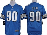 Nike Limited Detroit Lions #90 Ndamukong Suh Light Blue Jerseys,baseball caps,new era cap wholesale,wholesale hats