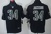 Nike Limited Oakland Raiders #34 Bo Jackson Black Impact Jerseys,baseball caps,new era cap wholesale,wholesale hats
