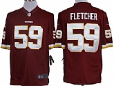 Nike Limited Washington Redskins #59 London Fletcher Red Jerseys,baseball caps,new era cap wholesale,wholesale hats