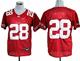 Ohio State Buckeyes #28 Dominic Clarke Red NCAA Jerseys,baseball caps,new era cap wholesale,wholesale hats
