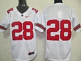 Ohio State Buckeyes #28 Dominic Clarke White NCAA Jerseys,baseball caps,new era cap wholesale,wholesale hats