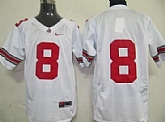 Ohio State Buckeyes #8 DeVier Posey White NCAA Jerseys,baseball caps,new era cap wholesale,wholesale hats