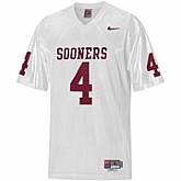 Oklahoma Sooners #4 White NCAA Jerseys,baseball caps,new era cap wholesale,wholesale hats