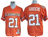Oklahoma State Cowboys #21 Barry Sanders Orange Throwback NCAA Jerseys,baseball caps,new era cap wholesale,wholesale hats