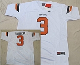 Oklahoma State Cowboys #3 Isaac Maselera White NCAA Jerseys,baseball caps,new era cap wholesale,wholesale hats