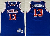 Philadelphia 76ers #13 Wilt Chamberlain Blue Throwback Swingman Jerseys,baseball caps,new era cap wholesale,wholesale hats