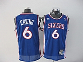 Philadelphia 76ers #6 Julius Erving Bule Swingman Jerseys,baseball caps,new era cap wholesale,wholesale hats