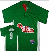 Philadelphia Phillies #9 Brown Green Jerseys,baseball caps,new era cap wholesale,wholesale hats