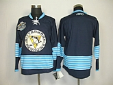Pittsburgh Penguins Blank Blue Winter Classic Patch Jerseys,baseball caps,new era cap wholesale,wholesale hats
