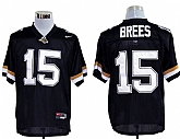 Purdue Boilermakers #15 Drew Brees Black Jerseys,baseball caps,new era cap wholesale,wholesale hats