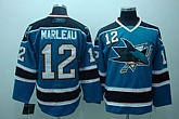 San Jose Sharks #12 MARLEAU Blue Jerseys,baseball caps,new era cap wholesale,wholesale hats