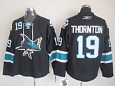 San Jose Sharks #19 thornton black Jersey,baseball caps,new era cap wholesale,wholesale hats