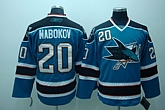 San Jose Sharks #20 NABOKOV Blue Jerseys,baseball caps,new era cap wholesale,wholesale hats