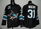 San Jose Sharks #31 NIEMI black Jerseys,baseball caps,new era cap wholesale,wholesale hats