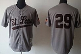 St.Louis Browns #29 Satchel Paige Gray Throwback Jerseys,baseball caps,new era cap wholesale,wholesale hats