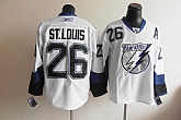 Tampa Bay Lightning #26 st.louis white with A patch Jerseys,baseball caps,new era cap wholesale,wholesale hats