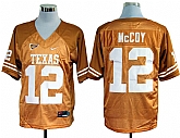 Texas Longhorns #12 McCoy Yellow NCAA Jerseys,baseball caps,new era cap wholesale,wholesale hats