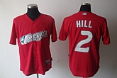 Toronto Blue Jays #2 Hill Red Jerseys,baseball caps,new era cap wholesale,wholesale hats