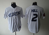 Toronto Blue Jays #2 Hill white Jerseys,baseball caps,new era cap wholesale,wholesale hats